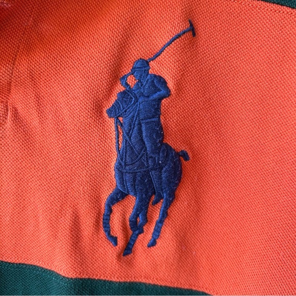 POLO RALPH LAUREN Y2K Cotton Strip Shirt With Hoodie - Picture 7 of 13